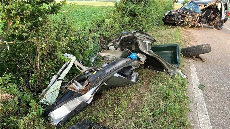 Die Feuerwehr musste den Mann befreien.