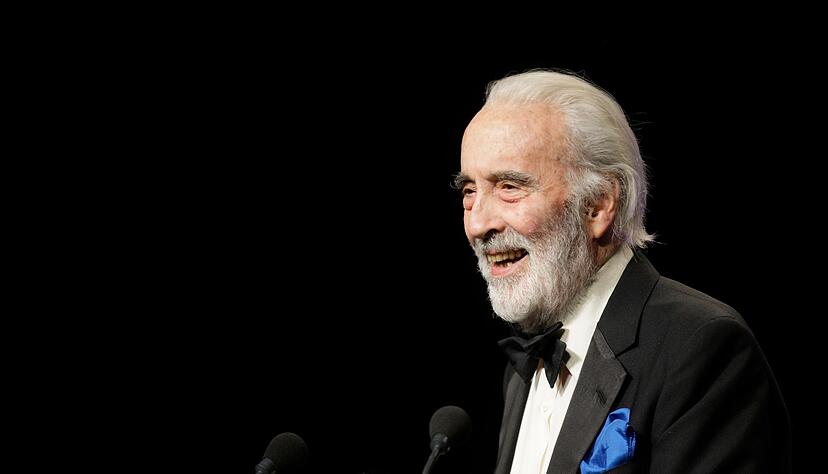 Der legendäre Dracula-Darsteller Christopher Lee (1922-2015) im Jahr 2010 in Bochum. (Archivbild)