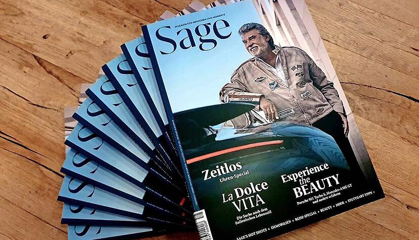 Sage steht drauf, Sage ist zu sehen: Promi-Fotograf Christof Sage aus Filderstadt hat sich mit seinem eigenen Magazin einen Traum erf&uuml;llt.
Foto: privat