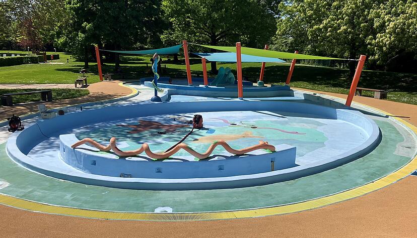 Das Kinderbecken im Ernst-Freyer-Bad in Obereisesheim ist nach dem Hochwasser wieder hergerichtet worden. Das Kinderbecken im Ernst-Freyer-Bad in Obereisesheim ist nach dem Hochwasser wieder hergerichtet worden.