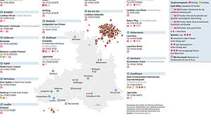 Gourmetlokale in der Region bewertet (zum Vergrößern auf Foto klicken). Gourmetlokale in der Region bewertet (zum Vergrößern auf Foto klicken).