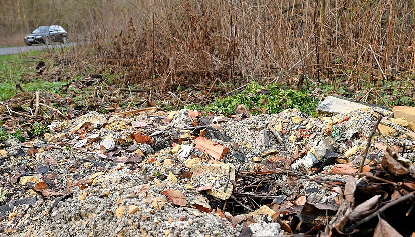 Entlegene Pl&auml;tze, die mit Fahrzeugen gut erreichbar sind, dienen einigen Menschen wie auf diesem Themenfoto als Abladestelle.
Foto: dpa