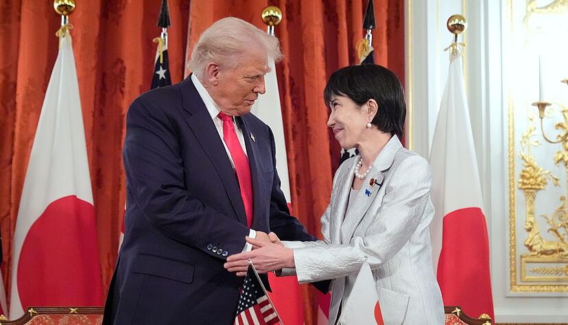 US-Pr&auml;sident Trump und Japans Regierungschefin Takaichi pflegen ein enges Verh&auml;ltnis. (Archivbild)