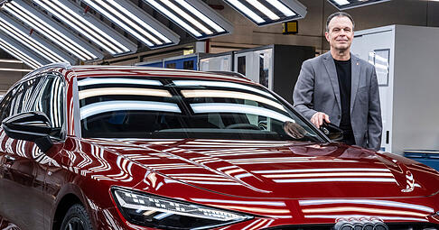 Rainer Schirmer ist seit 2021 Betriebsratschef des Audi-Standorts Neckarsulm. 2026 übergibt er das Amt an einen Nachfolger.