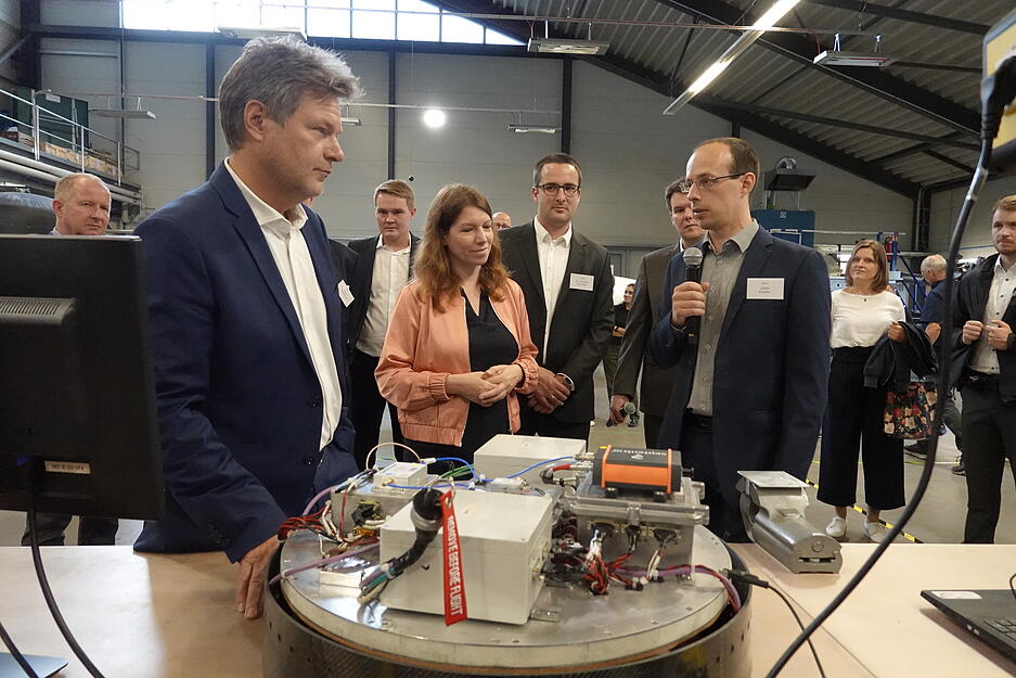 Wirtschaftsminister Habeck in Neuenstadt