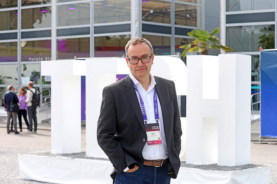 Daniel Abbou, Geschäftsführer im KI Bundesverband, auf der Tech Heilbronn. Daniel Abbou, Geschäftsführer im KI Bundesverband, auf der Tech Heilbronn.