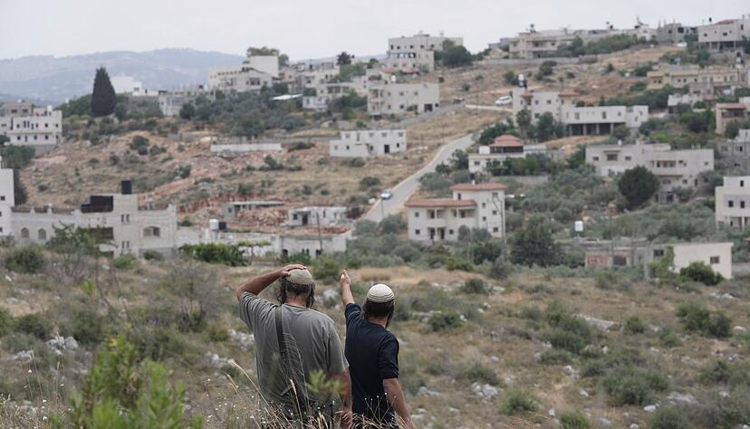 Israelische Siedler im Westjordanland. (Archivbild)