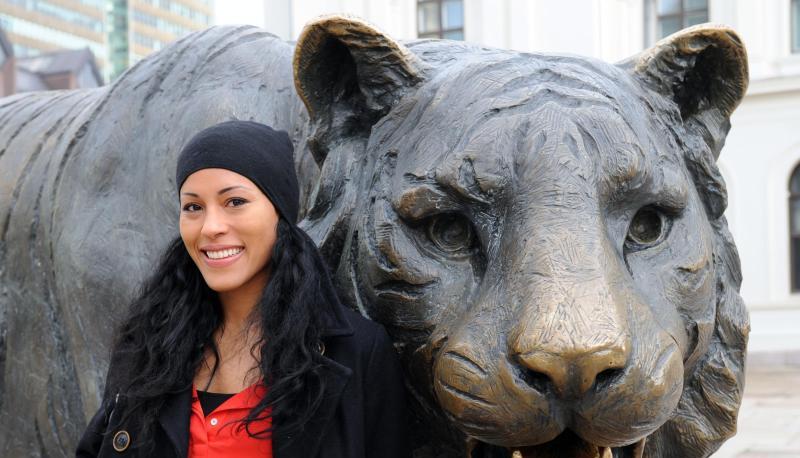 Cecilia Brækhus darf in ihrem eigenen Land nicht kämpfen. Foto: Sigrid Harms Cecilia Brækhus darf in ihrem eigenen Land nicht kämpfen. Foto: Sigrid Harms