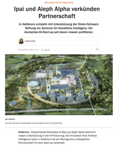 Auch das Handelsblatt berichtete aus Heilbronn.