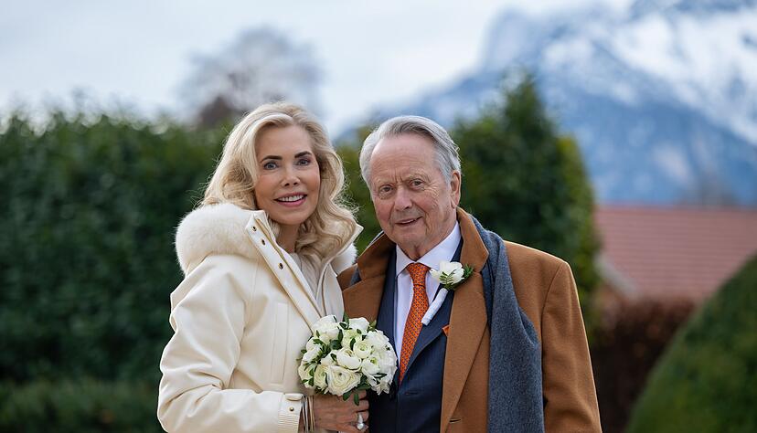 Gabriela zu Leiningen und Wolfgang Porsche haben geheiratet.