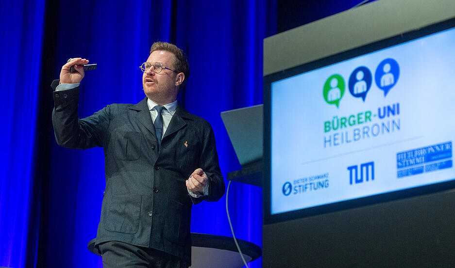 Zukunftsthemen stehen im Mittelpunkt des Vortrags von Maximilian Lude in Heilbronn.