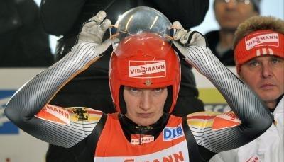 Tatjana H&uuml;fner ist am Start hochkonzentriert.