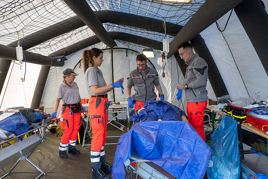 Bei der Übung geht es darum, Katastrophenschutzbehörden und Rettungsteams für den Ernstfall zu schulen.