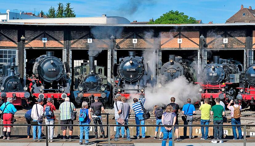 Die Dampftage im S&uuml;ddeutschen Eisenbahnmuseum in B&ouml;ckingen waren immer ein Besuchermagnet. &Uuml;ber die Zukunft des Standorts am Sonnenbrunnen kann nur spekuliert werden.
Foto: Archiv/Mugler