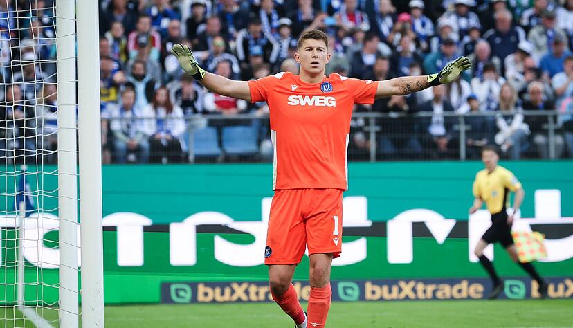 Auch der frühere Karlsruher Torwart Max Weiß steht erstmals im Aufgebot. (Archivbild) Auch der frühere Karlsruher Torwart Max Weiß steht erstmals im Aufgebot. (Archivbild)