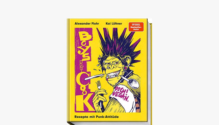 &laquo;Boys dont't cook. Doch! Vegan. Rezepte mit Punk-Attit&uuml;de&raquo;, Alexander Flohr, Kai L&uuml;ftner, Becker Joest Volk Verlag, 176 Seiten, 30 Euro, ISBN 978-3-95453-360-2.
