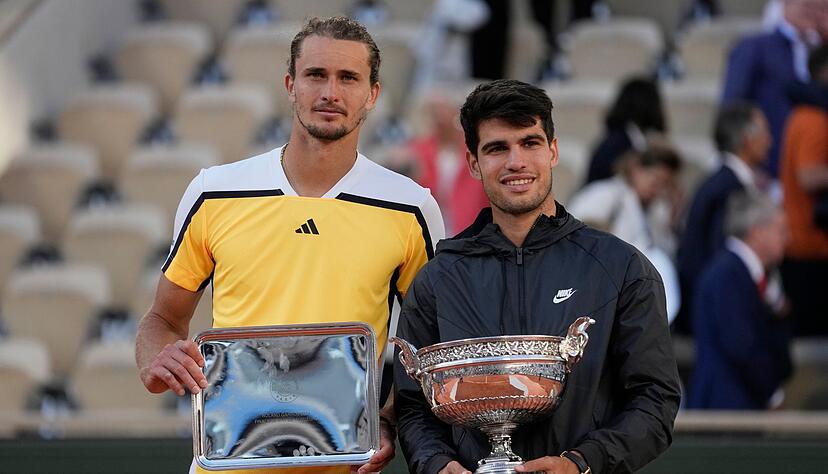 Ganz nah dran: Im vergangenen Jahr verlor Alexander Zverev erst im Finale gegen Carlos Alcaraz. Ganz nah dran: Im vergangenen Jahr verlor Alexander Zverev erst im Finale gegen Carlos Alcaraz.