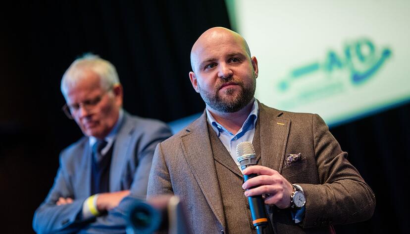 Die AfD-Landeschefs Emil Sänze und Markus Frohnmaier sehen die größten Schnittmengen mit der CDU. (Archivbild)