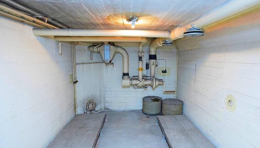 Der Bunker in der Kreissparkasse Heilbronn ist neben der Tiefgarage im Öhringer Finanzamt einer der Schutzräume.