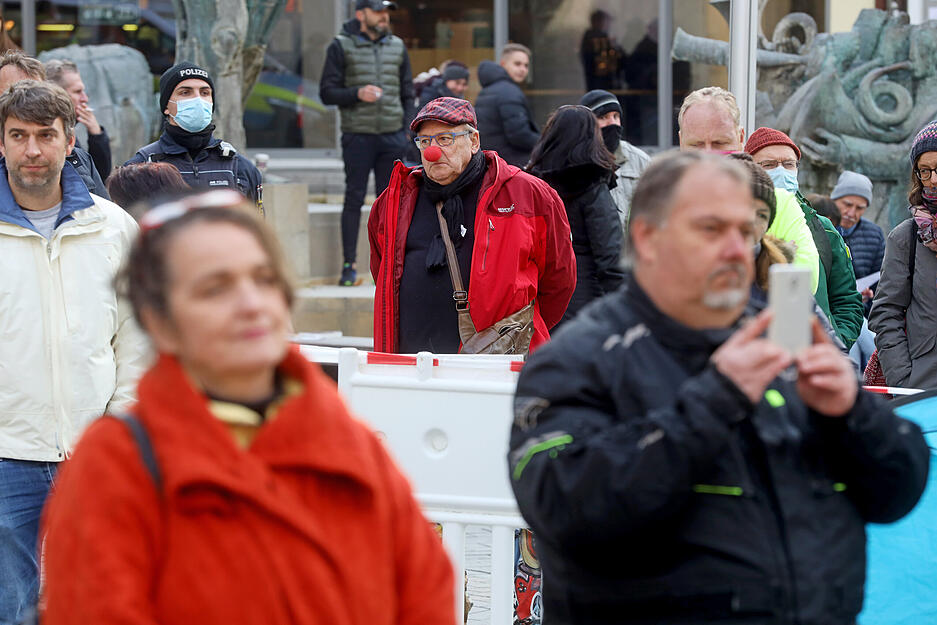 Querdenker demonstrieren in Heilbronn