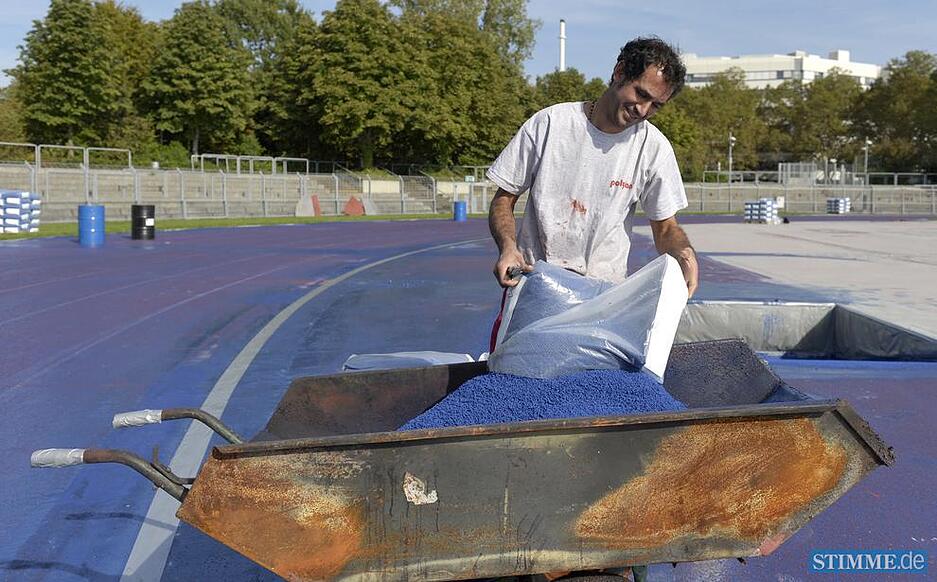 Neue Tartanbahn Frankenstadion | 2.10.