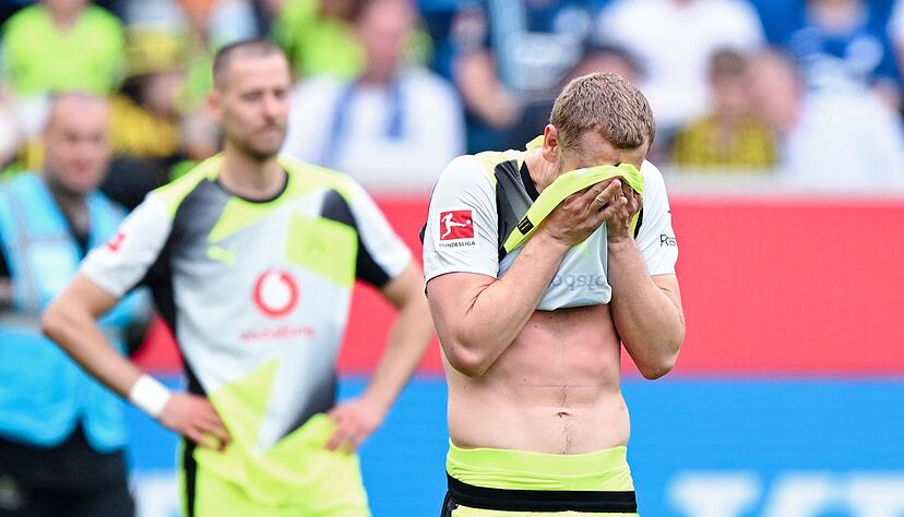 Frust nach dem Spiel: Der BVB verliert in Sinsheim.