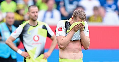 Frust nach dem Spiel: Der BVB verliert in Sinsheim.