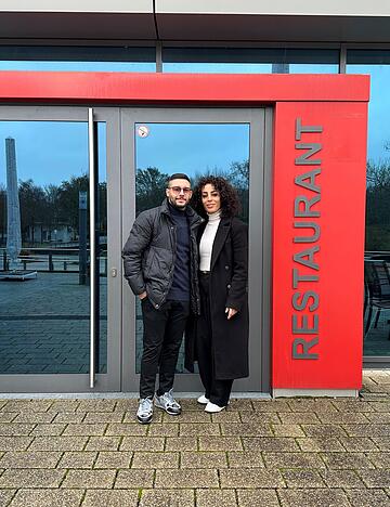 Die neuen Betreiber des Kurhaus-Restaurants: Dimitrios und seine Frau Sandra Babanatsas