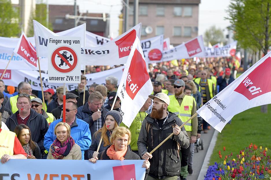 Verdi-Warnstreik in Heilbronn Verdi-Warnstreik in Heilbronn