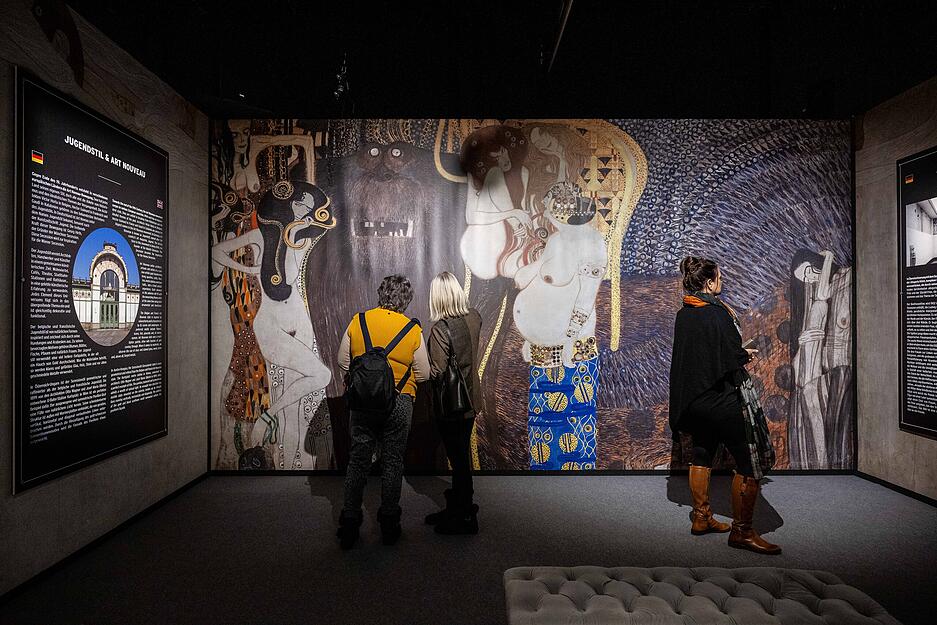 Immersive Kunstausstellung  in Ludwigsburg: Klimts Gem&auml;lde digitalisiert