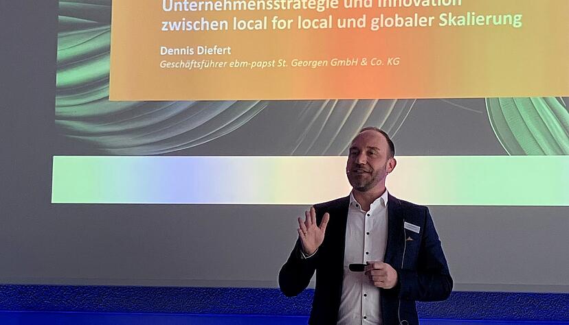 Dennis Diefert ist Gesch&auml;ftsf&uuml;hrer bei EBM-Papst in St. Georgen.