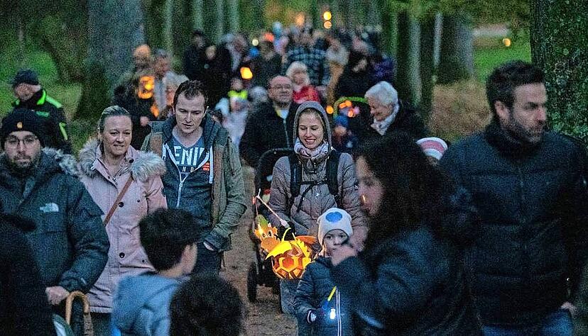 In Herbst und Winter wird's im Pfühlpark schnell finster. Mit einem symbolischen Laternenlauf forderten jetzt viele Bürger Licht im Park. In Herbst und Winter wird's im Pfühlpark schnell finster. Mit einem symbolischen Laternenlauf forderten jetzt viele Bürger Licht im Park.
