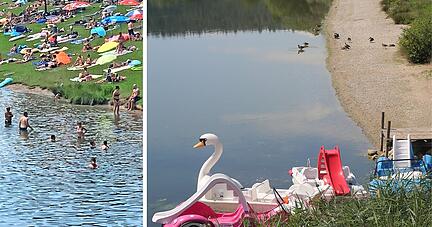 Baden verboten gilt aktuell f&uuml;r die Zaberfelder Ehmetsklinge. Das Gesundheitsamt vermutet, das Wasser wurde durch Vogelkot mit Bakterien verunreinigt.