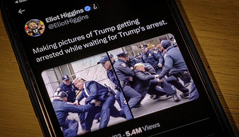 Wie Desinformation im KI-Zeitalter aussehen kann, zeigen diese sensationellen Bilder, die mit einem Bildgenerator erstellt wurden. (Symbolbild)