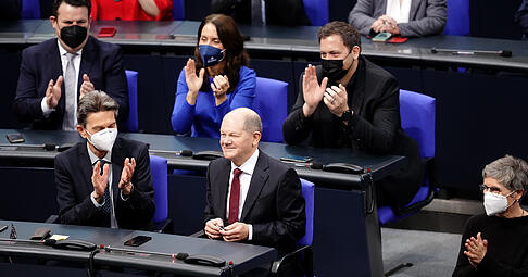 Für Olaf Scholz gab es am Mittwoch immer wieder Applaus. Foto: dpa Für Olaf Scholz gab es am Mittwoch immer wieder Applaus. Foto: dpa