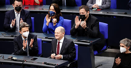 Für Olaf Scholz gab es am Mittwoch immer wieder Applaus. Foto: dpa