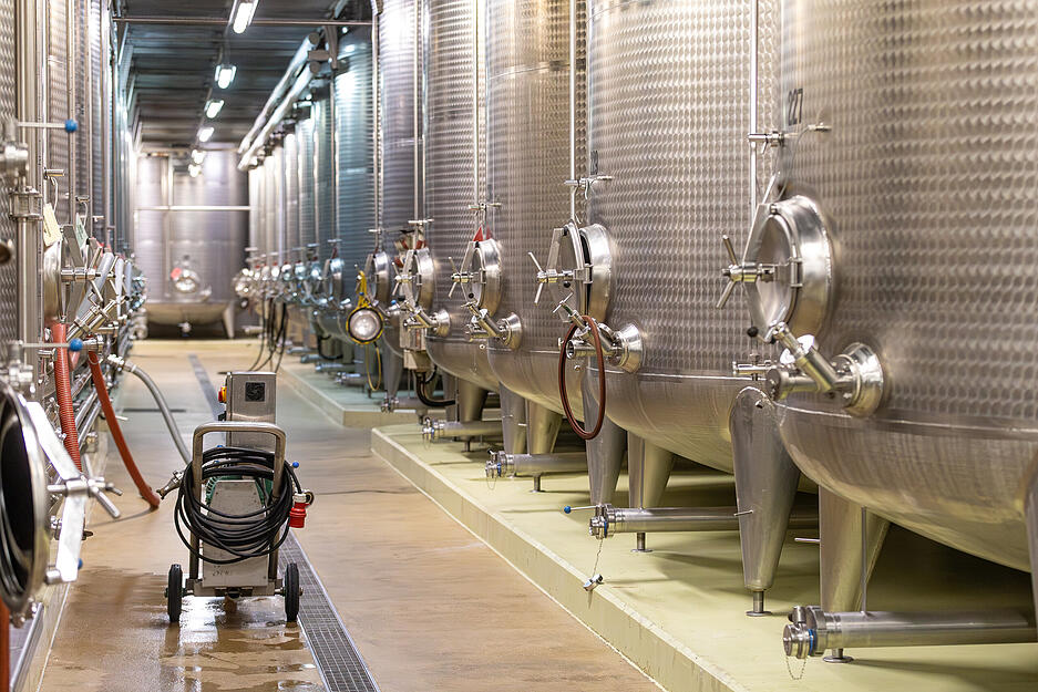 Hinter den Kulissen der Weinerzeugung gab es viel zu entdecken. Hinter den Kulissen der Weinerzeugung gab es viel zu entdecken.