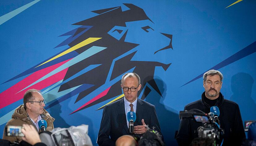 Gemeinsamer Kandidat mit einzelnen anderer Priorit&auml;ten: Friedrich Merz bei der CSU in Seeon.