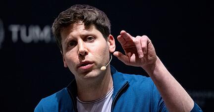 Erst weg, nun wieder zurück: Sam Altman. Erst weg, nun wieder zurück: Sam Altman.