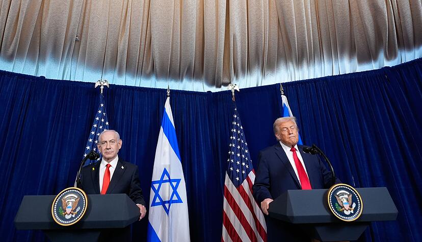 US-Pr&auml;sident Trump und Israels Premier Netanjahu sehen den Iran weiter als Bedrohung.