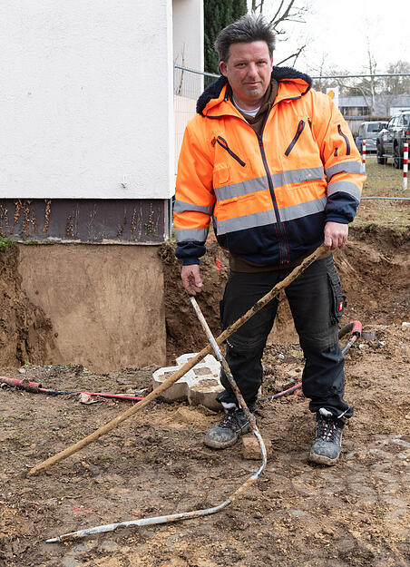 Dieser verrostete Blitzableiter hat den Einsatz ausgelöst.
