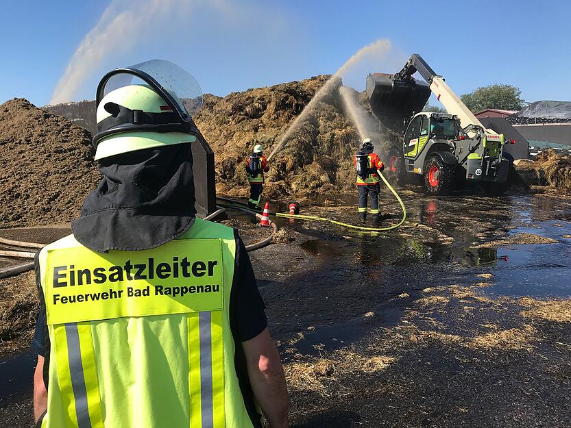 Brand auf Hof in Bad Rappenau - Tag 2
