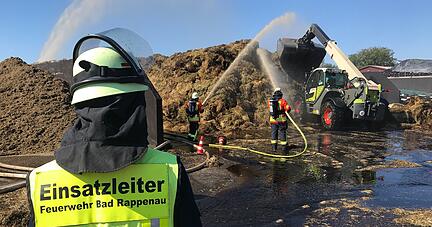 Brand auf Hof in Bad Rappenau - Tag 2