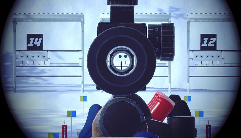 Das Ziel im Visier: Wer trifft die Scheiben beim Biathlon am genauesten?