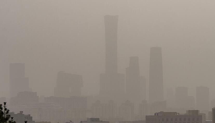 Sandsturm in Peking. Sandsturm in Peking.