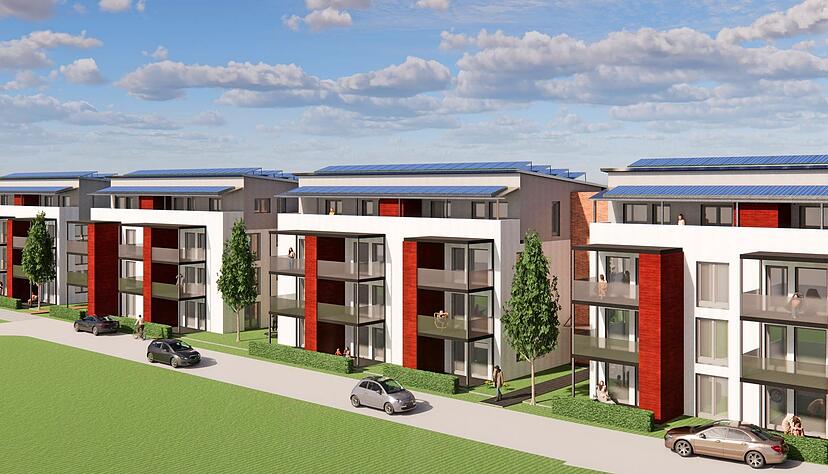 In Schwaigern plant die Gewo 44 neue Wohnungen. Die Baugenehmigung ist nach zweieinhalb Jahren erteilt.
Illustration: Gewo Wohnungsbaugenossenschaft In Schwaigern plant die Gewo 44 neue Wohnungen. Die Baugenehmigung ist nach zweieinhalb Jahren erteilt.
Illustration: Gewo Wohnungsbaugenossenschaft