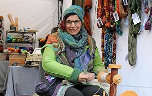 Michaela Walter ist die Spinnerin von Weinsberg.