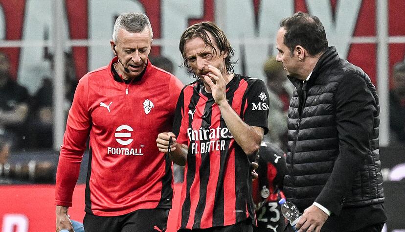 Operation nach Jochbeinbruch: Luka Modric (M).