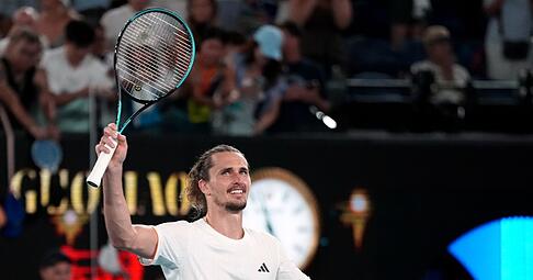 Alexander Zverev will auch nach seinem Halbfinale gegen Carlos Alcaraz jubeln.