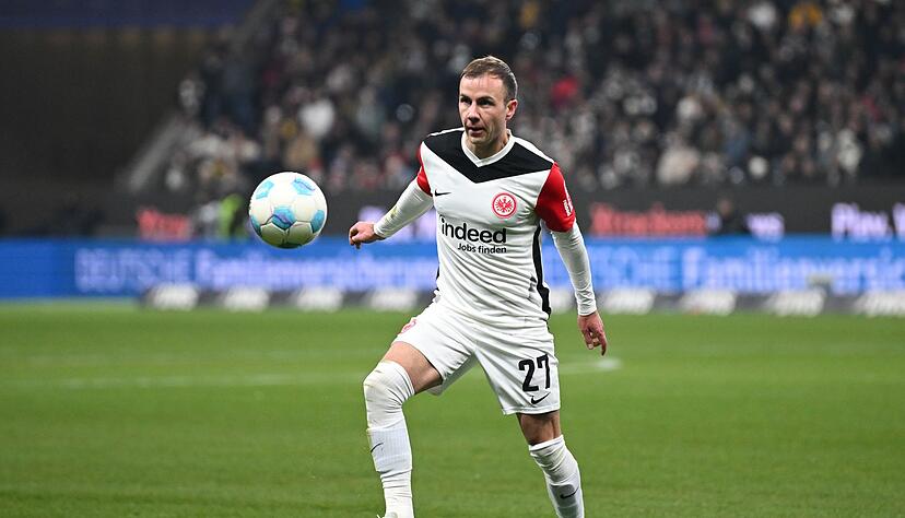 Mario Götze visiert mit Eintracht Frankfurt gegen Ajax Amsterdam den Einzug ins Viertelfinale der Europa League an.